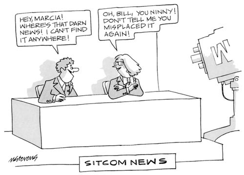 Sitcom News 'Hey, Marcia! Where's that darn news! I can't find it anywhere!' 