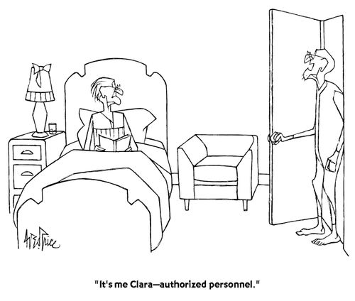 "It's me Clara - authorized personnel."