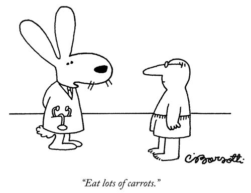 "Eat lots of carrots."