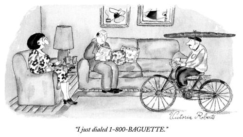 "I just dialed 1-800-BAGUETTE."