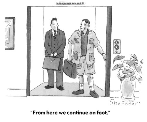 "From here we continue on foot."