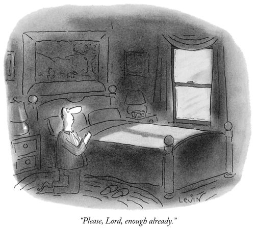 "Please, Lord, enough already."
