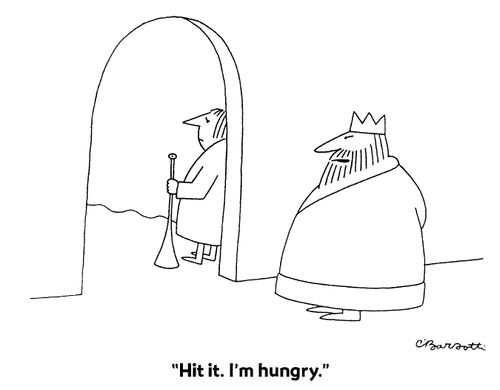 "Hit it. I'm hungry."