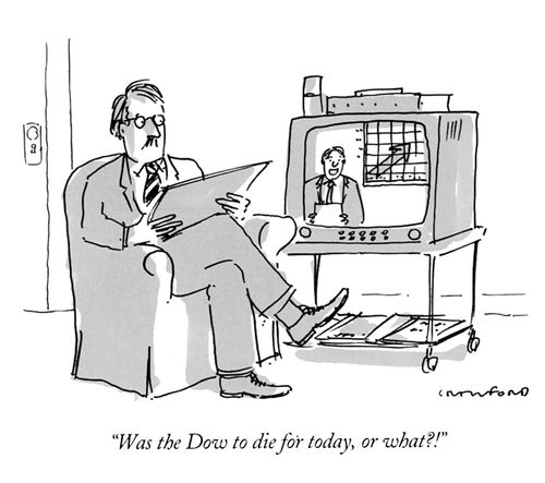 "Was the Dow to die for today, or what?"