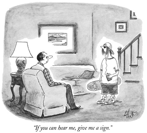 "If you can hear me, give me a sign."