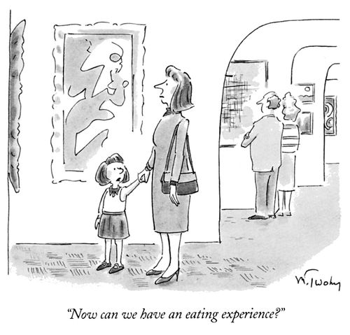 "Now can we have an eating experience?"