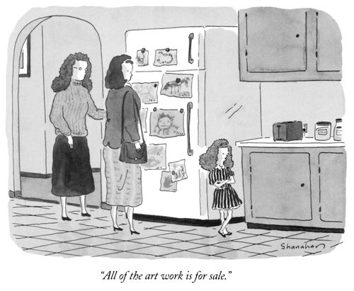 "All of the art work is for sale."