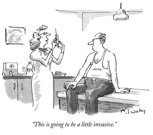 "This is going to be a little invasive."