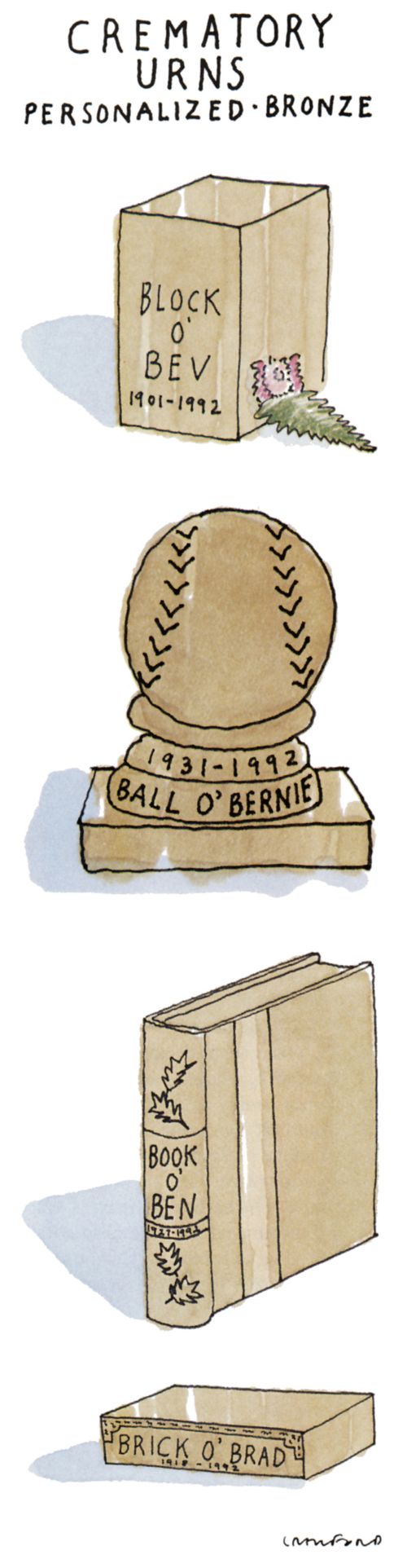 Personalized Bronze Crematory Urns 