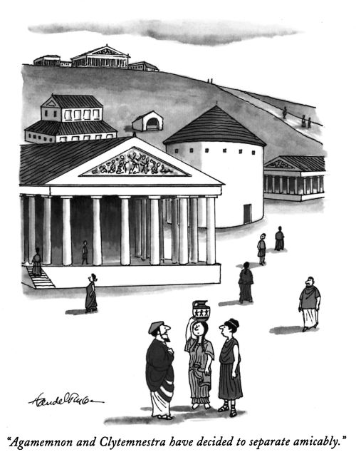 "Agamemnon and Clytemnestra have decided to separate amicably."