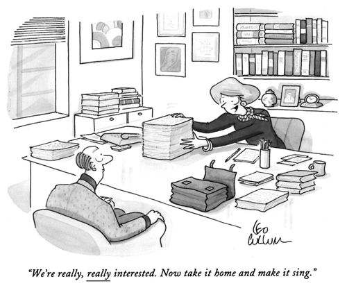 "We're really, really interested. Now take it home and make it sing."