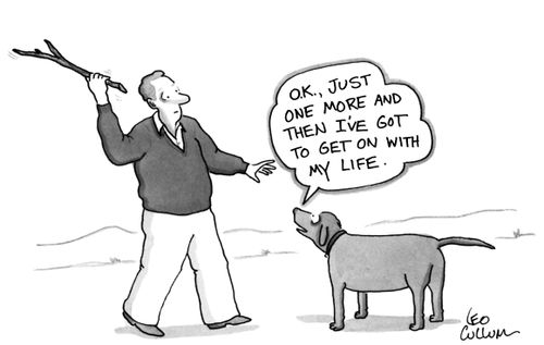 "O.K., just one more and then I've got to get on with my life."