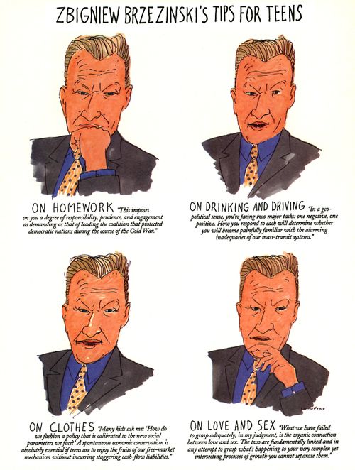 ZBIGNIEW BREZINSKI'S TIPS FOR TEENS