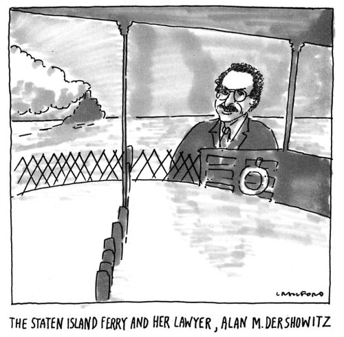 The Staten Island Ferry and her lawyer, Alan M. Dershowitz