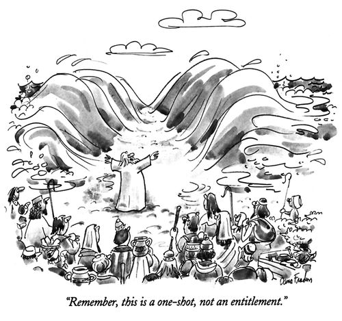"Remember,this is a one-shot, not an entitlement."