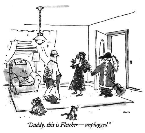 "Daddy, this is Fletcher - unplugged."
