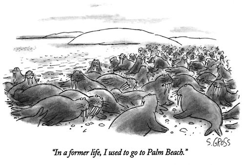 "In a former life, I used to go to Palm Beach."