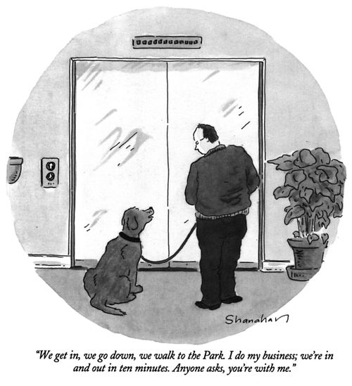 "We get in, we go down, we walk to the Park. I do my business; we're in and out in ten minutes. Anyone asks, you're with me."