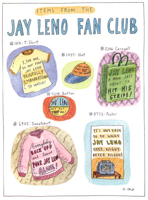 Items From the Jay Leno Fan Club