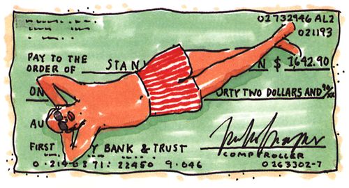 Paycheck Beach Towel