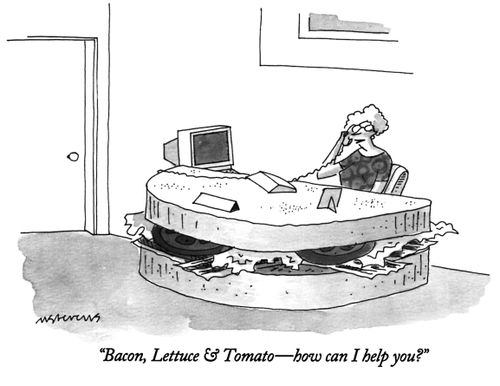 "Bacon, Lettuce & Tomato—how can I help you?"