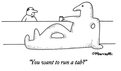 "You want to run a tab?"