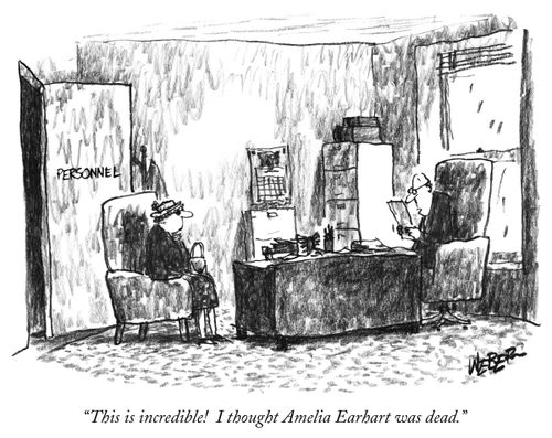 "This is incredible! I thought Amelia Earhart was dead."