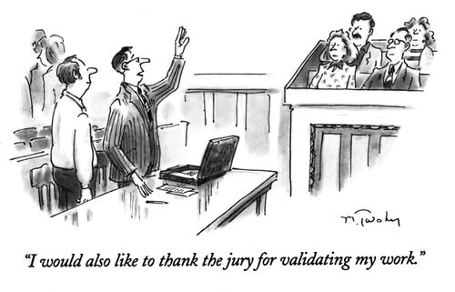 "I would also like to thank the jury for validating my work."