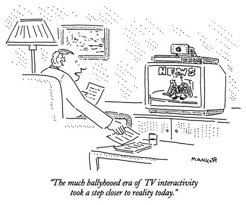 "The much ballyhooed era of TV interactivity took a step closer to reality today."