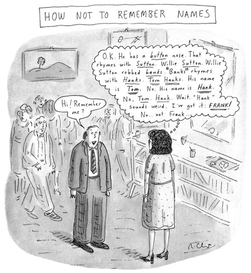 How Not to Remember Names