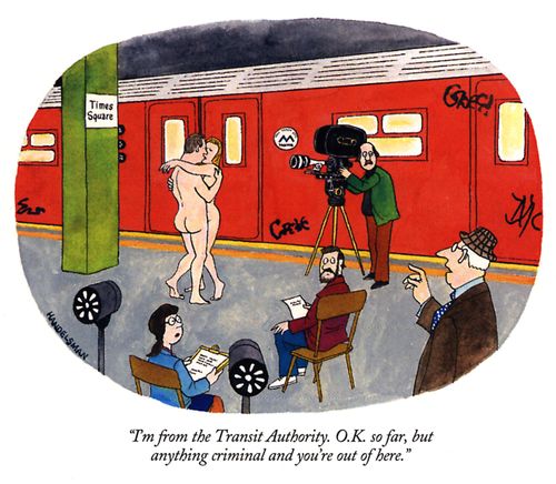 "I'm from the Transit Authority. O.K. so far, but anything criminal and you're out of here."