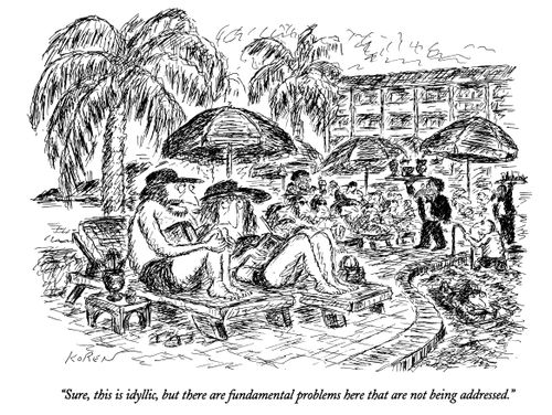 "Sure, this is idyllic, but there are fundamental problems here that are not being addressed."