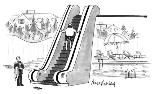 Escalator Diving Board