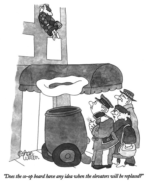 "Does the co-op board have any idea when the elevators will be replaced?"