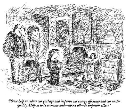 "Please help us reduce our garbage and improve our energy efficiency and our water quality. Help us to be eco-wise and-above all-to empower others."