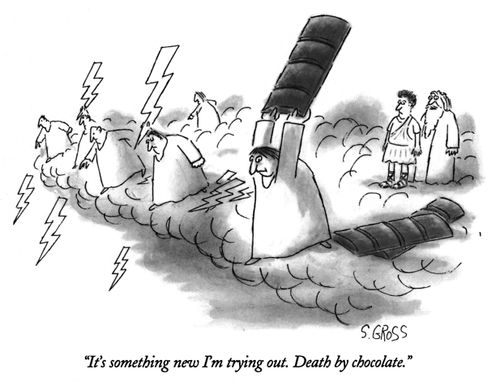 "It's something new I'm trying out. Death by chocolate."