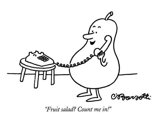"Fruit salad? Count me in!"