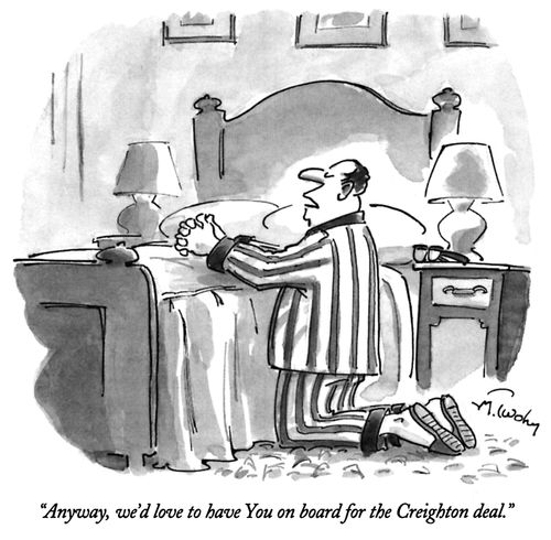 "Anyway, we'd love to have You on board for the Creighton deal."