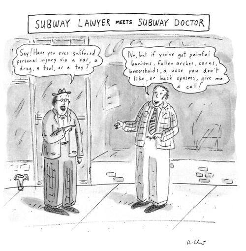 Subway Lawyer meets Subway Doctor