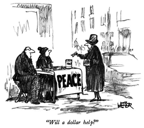 "Will a dollar help?"