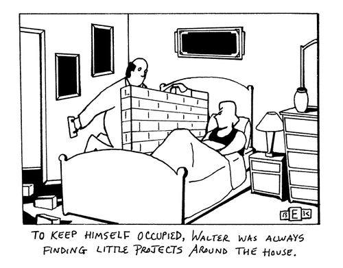 To keep himself occupied, Walter was always finding little projects around the house.