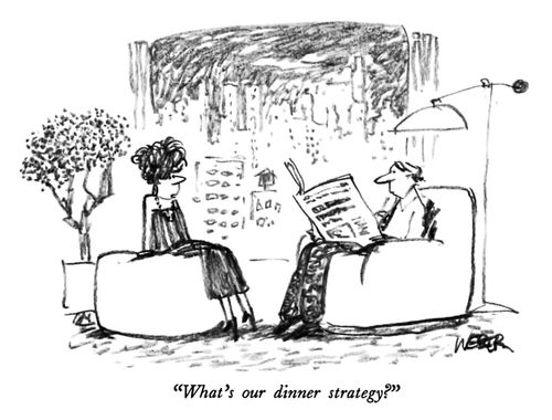 "What's our dinner strategy?"