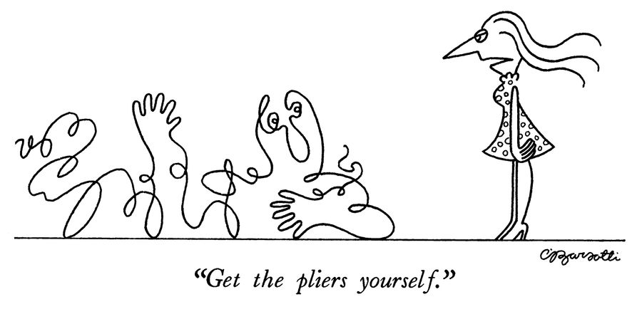 "Get the pliers yourself."