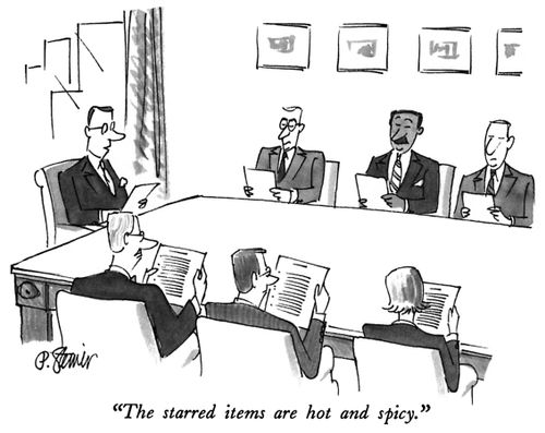 "The starred items are hot and spicy."