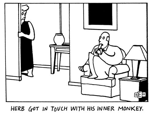 Herb got in touch with his inner monkey.