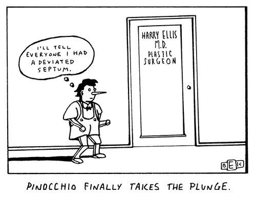Pinocchio finally takes the plunge.
