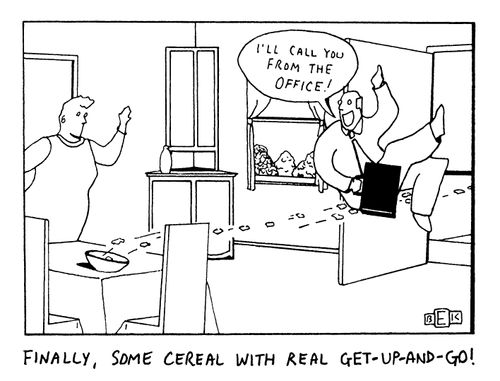 Finally, some cereal with real get-up-and-go!
