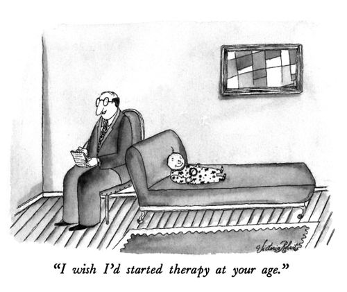 "I wish I'd started therapy at your age."