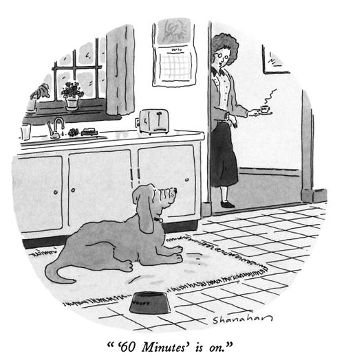 "'60 Minutes' is on."