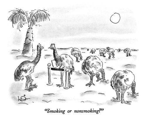 "Smoking or nonsmoking?"